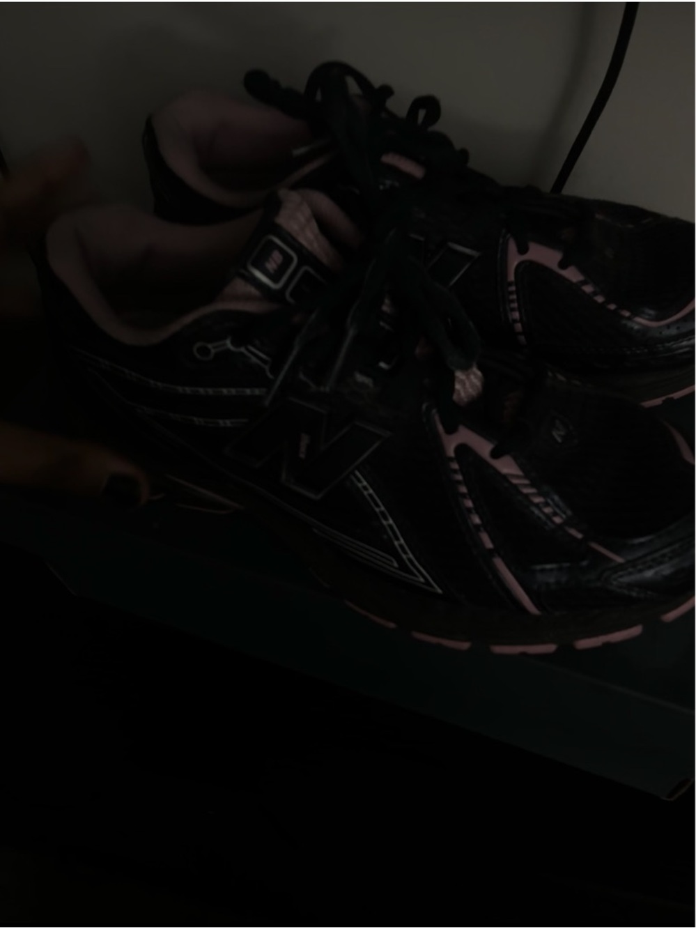 New Balance Women’s Black and Pink Athletic Running Shoes